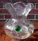 Antique Art Nouveau James Powell Whitefriars Green Art Glass Posy Flower Vase