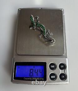 Antique Art Nouveau Jugenstil Lizard Brooch Silver 935 Martin Mayer Germany Rare