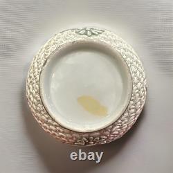 Antique Art Nouveau Nippon Late 19th Century Moriage Vase Japan Green Roses jm