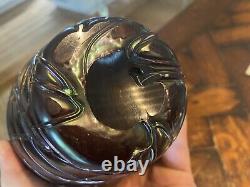 Antique Art Nouveau PALLME KONIG art glass Thread Veined VASE loetz kralik