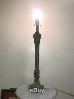 Antique Art Nouveau Riviere Studios (type) Bronze Art Lamp Base Tiffany Era Ny