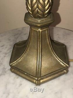 Antique Art Nouveau Riviere Studios (type) Bronze Art Lamp Base Tiffany Era Ny