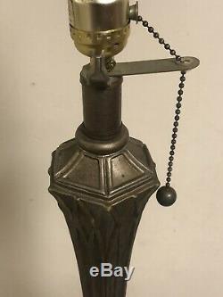 Antique Art Nouveau Riviere Studios (type) Bronze Art Lamp Base Tiffany Era Ny
