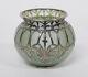 Antique Art Nouveau Sterling Silver Mounted Glass Vase C1900/10