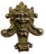 Antique Art Nouveau William Kerr Sterling Green Man Gargoyle Brooch Fob Pendant