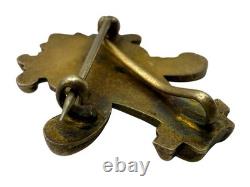 Antique Art Nouveau William Kerr Sterling Green Man Gargoyle Brooch Fob Pendant