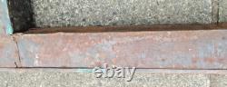 Antique Art Nouveau/arts & Crafts Copper & Green Tiled Fireplace Fender