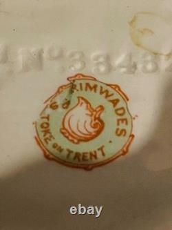 Antique Art Nouveau earthenware Pitcher Ornate Branch Handle c. 1880s-1900s