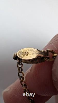 Antique Art Nouveau gold filled green uranium glass faceted stone necklace