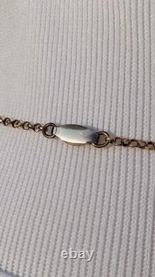 Antique Art Nouveau gold filled green uranium glass faceted stone necklace Antique Art Nouveau gold filled green uranium glass faceted stone necklace