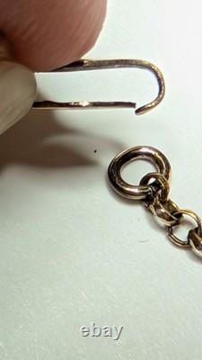 Antique Art Nouveau gold filled green uranium glass faceted stone necklace