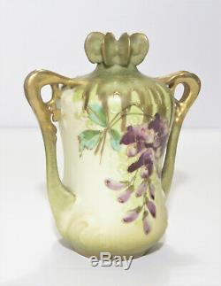 Antique Austria Art Nouveau Porcelain Vase, As Is