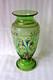 Antique Bohemian Art Glass Hyacinth Enamel Gilt Vase 1880-1900