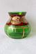 Antique Bohemian Moser Green Glass Gilt Enamel Vase 1880-1910