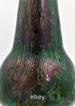Antique Bohemian ca. 1905 Kralik Art Nouveau Period Art Glass Vase Loetz Era