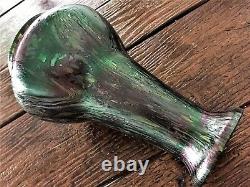 Antique Bohemian ca. 1905 Kralik Art Nouveau Period Art Glass Vase Loetz Era