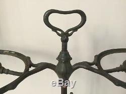 Antique Bronze Handel Tiffany Era Student Library Desk Lamp Art Nouveau 27 wide