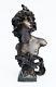 Antique C 1890 Art Nouveau Cast Spelter Bust Judith By Sculptor Franz Iffland