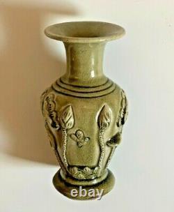 Antique Chinese Green Celadon Pottery Vase