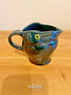 Antique Circa 1910 C H Brannam Barum Grotesque Pelican Pottery Jug