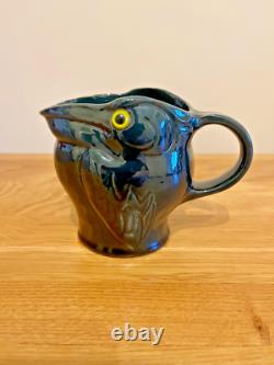 Antique Circa 1910 C H Brannam Barum Grotesque Pelican Pottery Jug