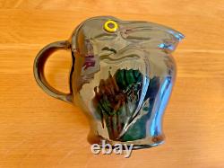 Antique Circa 1910 C H Brannam Barum Grotesque Pelican Pottery Jug