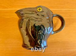 Antique Circa 1910 C H Brannam Barum Grotesque Pelican Pottery Jug