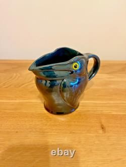 Antique Circa 1910 C H Brannam Barum Grotesque Pelican Pottery Jug