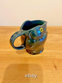 Antique Circa 1910 C H Brannam Barum Grotesque Pelican Pottery Jug