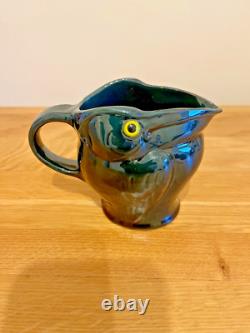 Antique Circa 1910 C H Brannam Barum Grotesque Pelican Pottery Jug