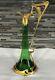 Antique Claret Jug Green Glass Art Nouveau/art Deco (no Stopper) Possibly Wmf