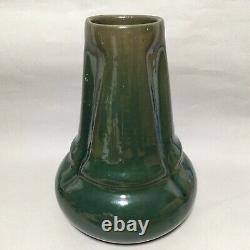 Antique Clement Massier Golfe Juan Iridescent Green- French Art Pottery Vase