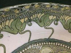 Antique Doulton Burslem KELMSCOT Water Lilies Art Nouveau Ironstone Large Bowl