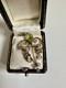 Antique Edwardian 9ct Gold Art Nouveau Peridot Seed Pearl Pendant