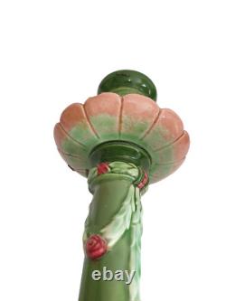 Antique Eichwald Majolica Candlestick Holder #2769 Art Nouveau Circa 1910
