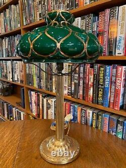 Antique Emeralite Desk Lamp Miller Bradley & Hubbard Handel Empire styles