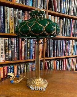 Antique Emeralite Desk Lamp Miller Bradley & Hubbard Handel Empire styles