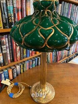 Antique Emeralite Desk Lamp Miller Bradley & Hubbard Handel Empire styles
