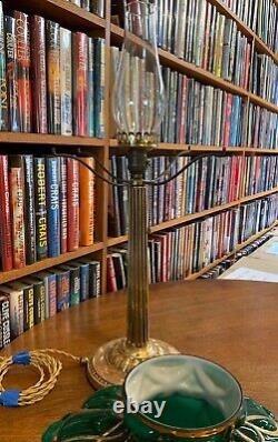 Antique Emeralite Desk Lamp Miller Bradley & Hubbard Handel Empire styles