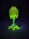 Antique Franz Welz Czech Art Nouveau Glass Bud Vase Uv Reactive Uranium Rare