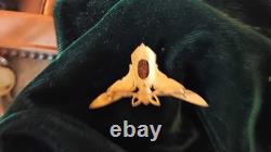 Antique French Art Nouveau Real Scarab Pendant