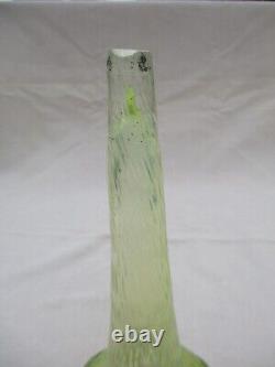 Antique French Green Iridescent Art Nouveau Epergne Bohemian Loetz Art Glass