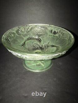 Antique Glass Bowl/ Fish Decor/ Art Nouveau/ France/ Lalique