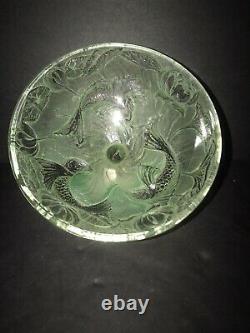 Antique Glass Bowl/ Fish Decor/ Art Nouveau/ France/ Lalique