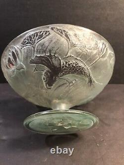 Antique Glass Bowl/ Fish Decor/ Art Nouveau/ France/ Lalique