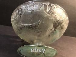 Antique Glass Bowl/ Fish Decor/ Art Nouveau/ France/ Lalique