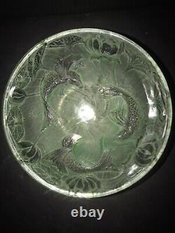 Antique Glass Bowl/ Fish Decor/ Art Nouveau/ France/ Lalique