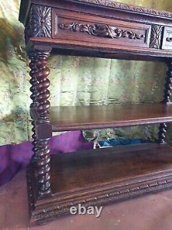 Antique Gothic Oak Green Man Buffet! @@ FREE UK DELIVERY @@