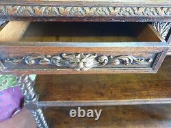 Antique Gothic Oak Green Man Buffet! @@ FREE UK DELIVERY @@