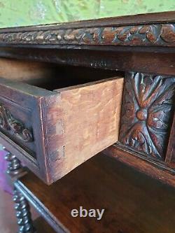 Antique Gothic Oak Green Man Buffet! @@ FREE UK DELIVERY @@